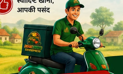 Dehat Express delivery partner on scooter